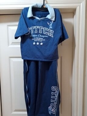 Disney Blue Stitch Two-Piece Jogging Set